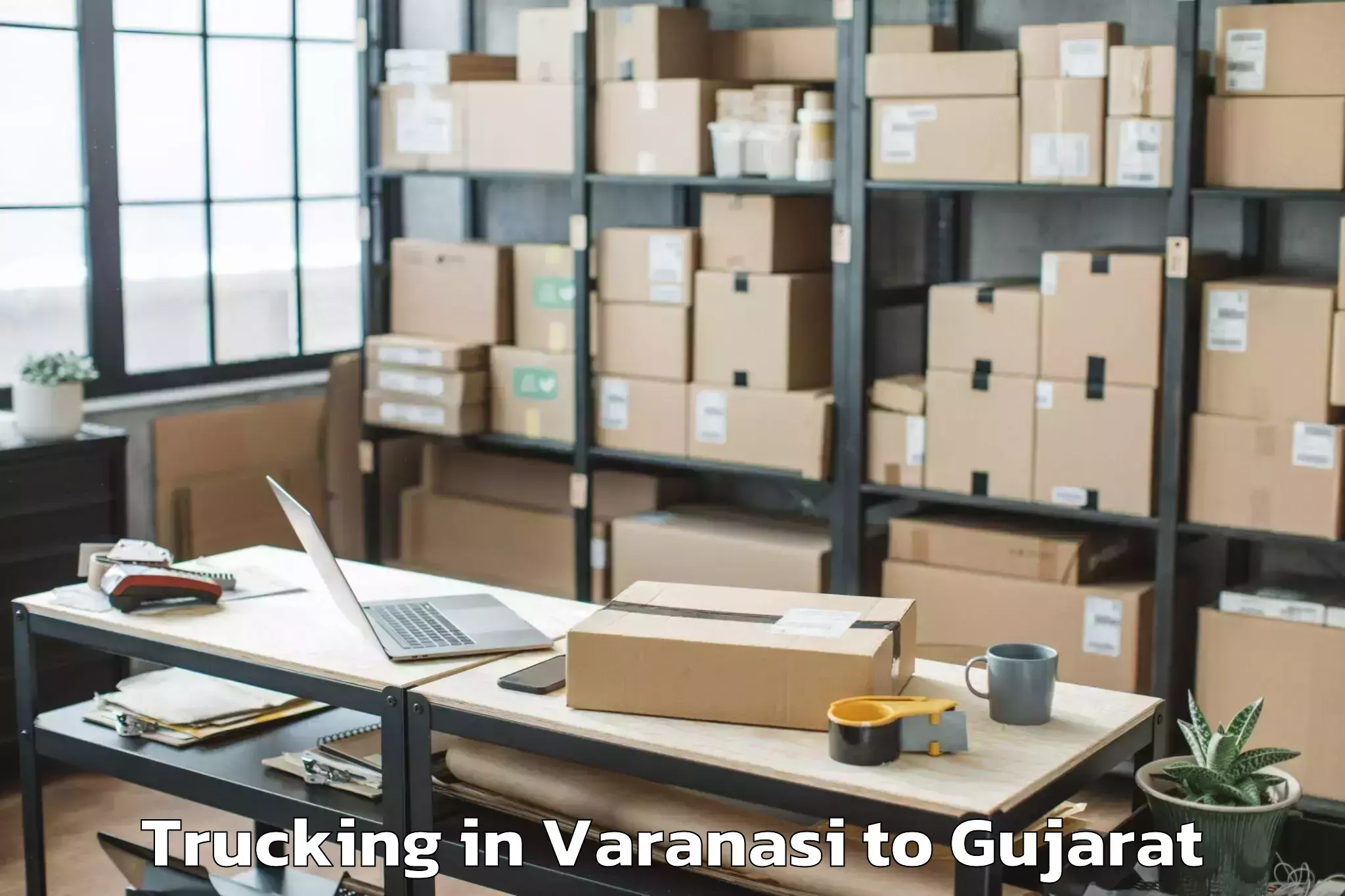 Varanasi to Chotila Trucking Booking